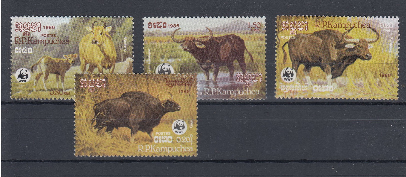 Kamputschea Michel Cat.No. Mnh/** 823/826 Wwf - Kampuchea