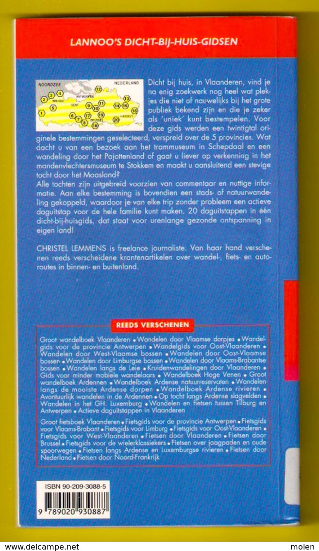 WANDEL-BOEK 20 ACTIEVE DAGUITSTAPPEN 20 Wandelingen In Lusvorm InVlaanderen ©1997 165blz LANNOO Wandelen Wandelaar Z189 - Practical