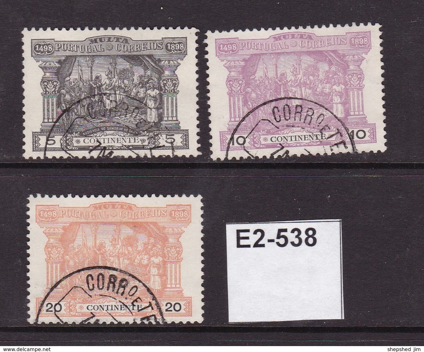 Portugal 1898 Postage Dues 5r, 10r And 20r - Used Stamps