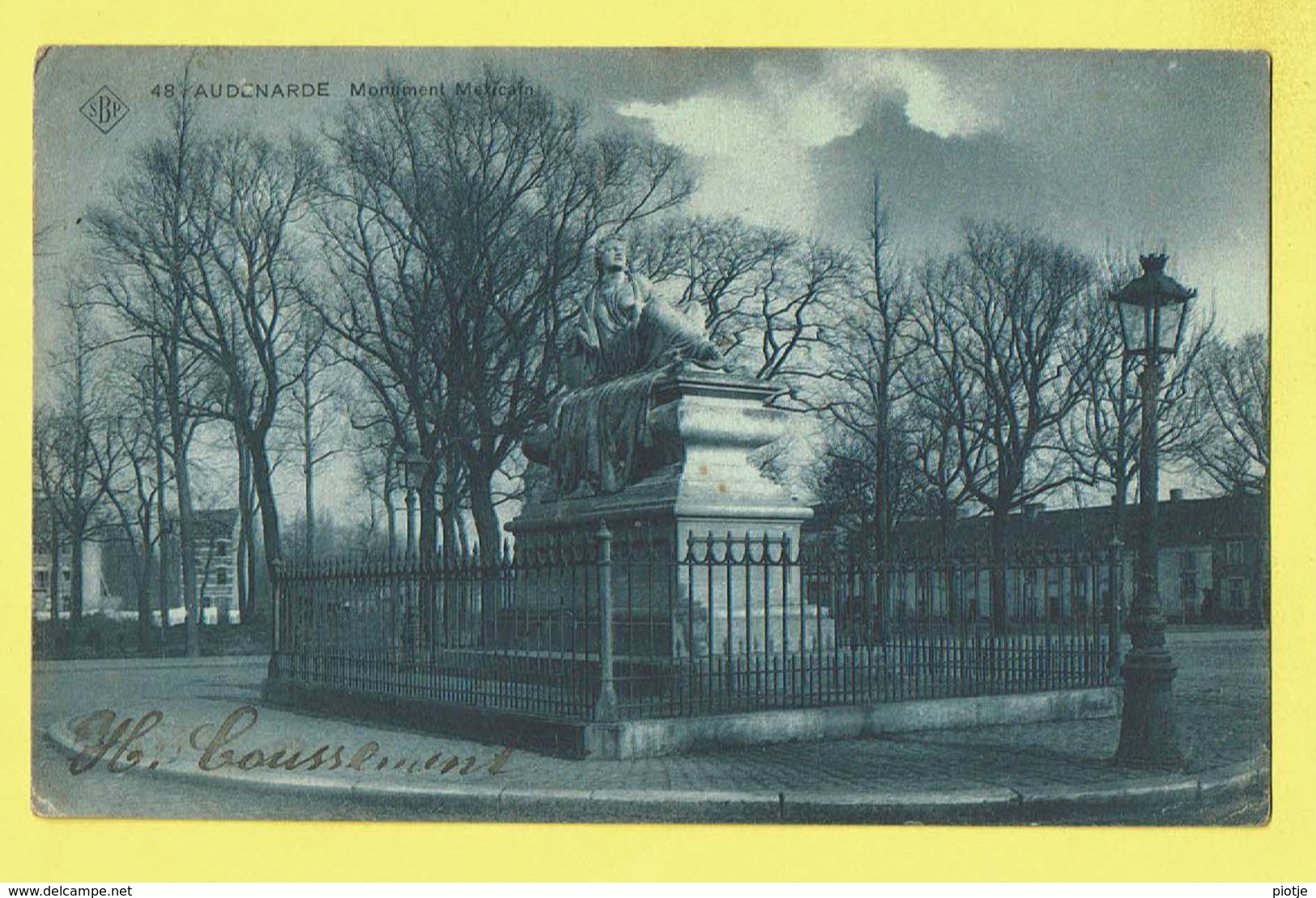 * Oudenaarde - Audenarde (Oost Vlaanderen) * (SBP, Nr 48) Monument Mexicain, Statue, Standbeeld, Rare, Old, CPA - Oudenaarde