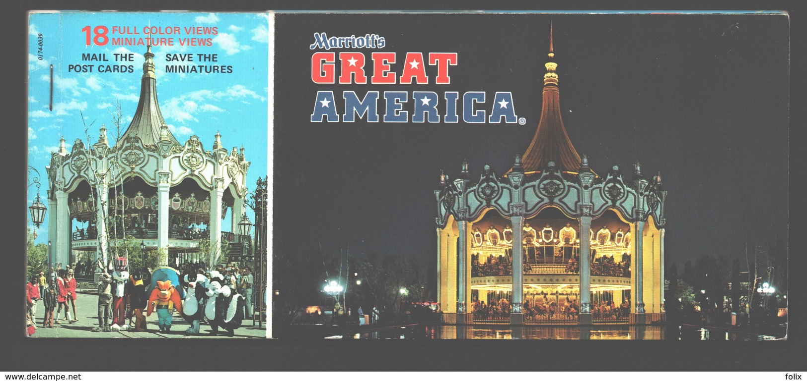 Santa Clara - Booklet Marriot's Great America - 18 Full Color Views, Save The Miniatures - 20,8 X 8,9 Cm - Complete - Autres & Non Classés