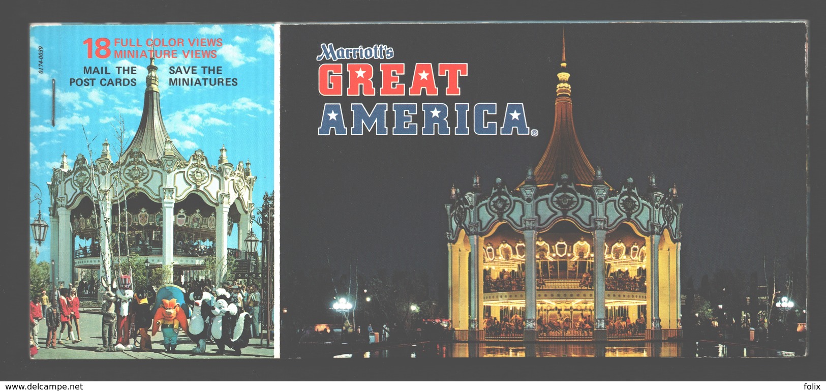 Santa Clara - Booklet Marriot's Great America - 18 Full Color Views, Save The Miniatures - 20,8 X 8,9 Cm - Incomplete - Autres & Non Classés