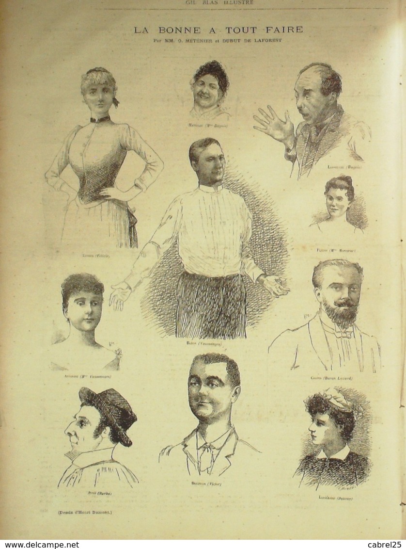 GIL BLAS-1892/09-LA GIGUE-PAUL VERLAINE-XANROF-A.SAMAIN-H.DUMONT-DUBUT LAFOREST - Magazines - Before 1900