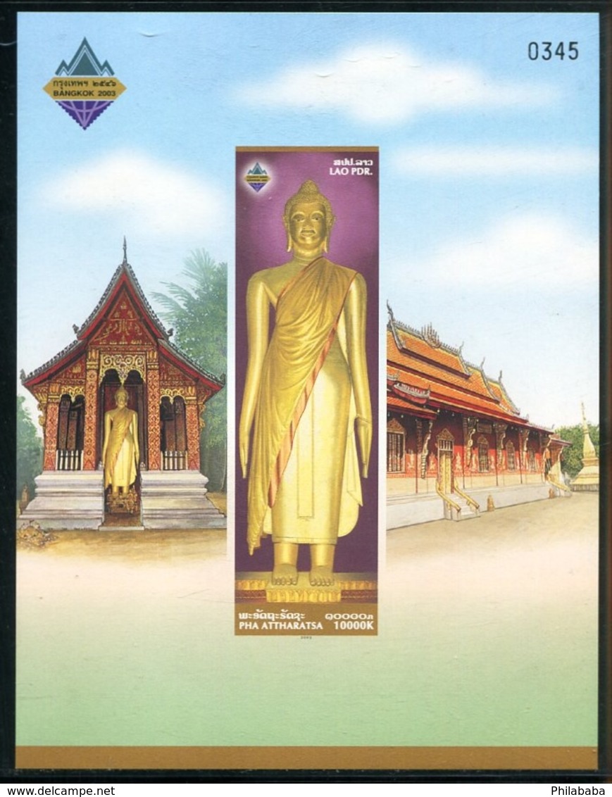 274 - Laos 2003  BF 163 Nd ; Block 192 B **  MNH  Buddha Statues - Laos
