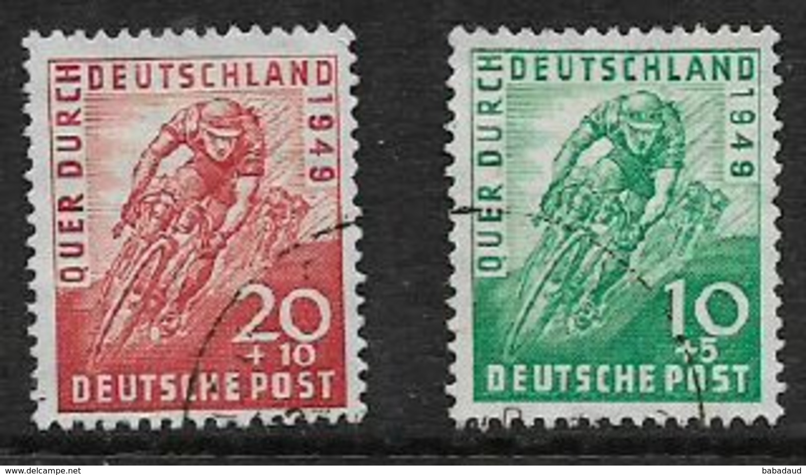 Germany, American-British Zone, 1949,  Across Germany Cycle Race, Used - Other & Unclassified