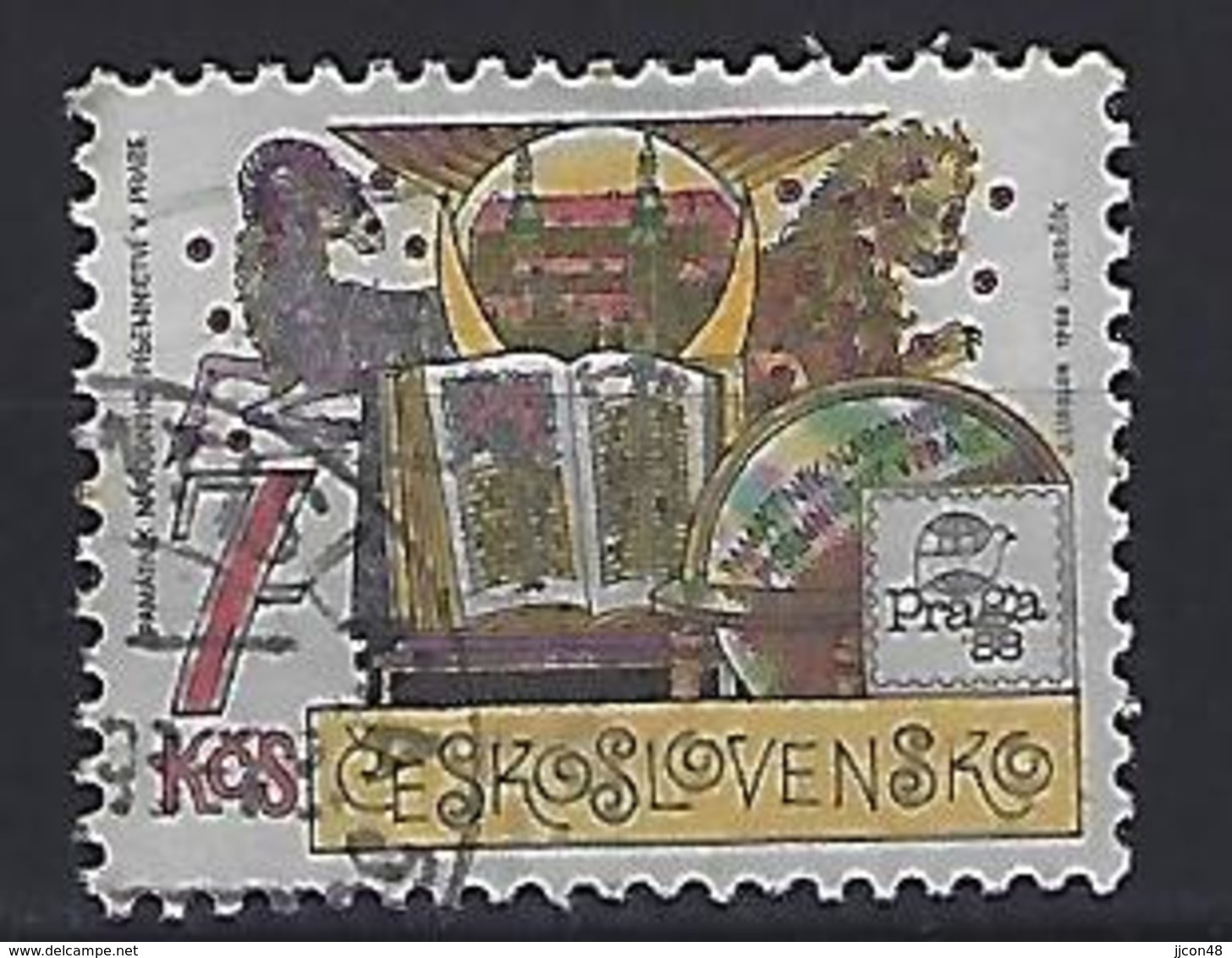 Czechoslovakia 1988  "PRAGA 88" (o) Mi.2960 A - Used Stamps