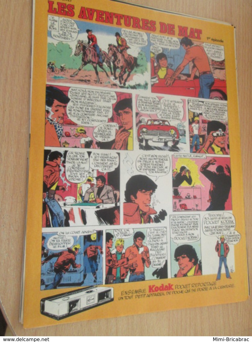 SPI2019 : Milieu Des 70's 1 PAGE Issue De Revue TINTIN : JIJé PUBLICITE KODAK LES AVENTURES DE MAT - Objets Publicitaires