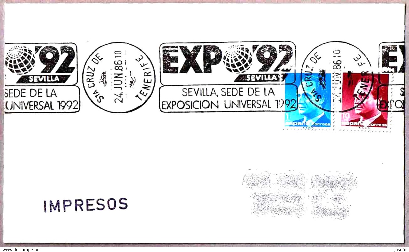 EXPO'92 - SEVILLA. Sta Cruz De Tenerife, Canarias, 1986 - 1992 – Sevilla (España)