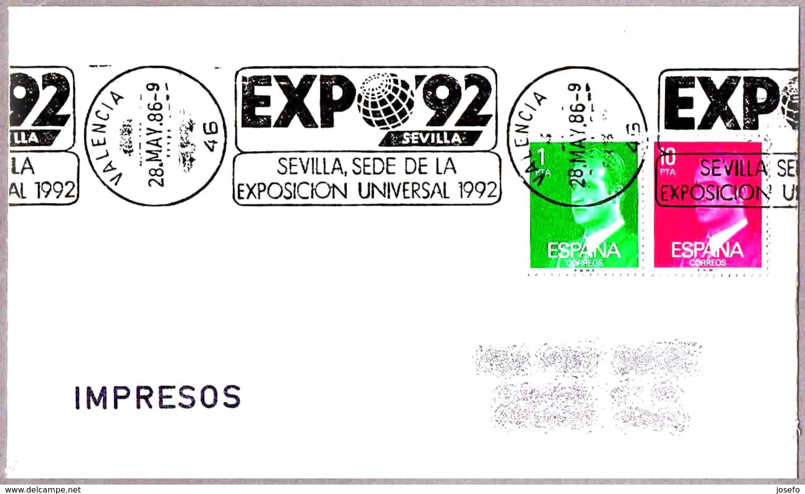 EXPO'92 - SEVILLA. Valencia 1986 - 1992 – Sevilla (España)