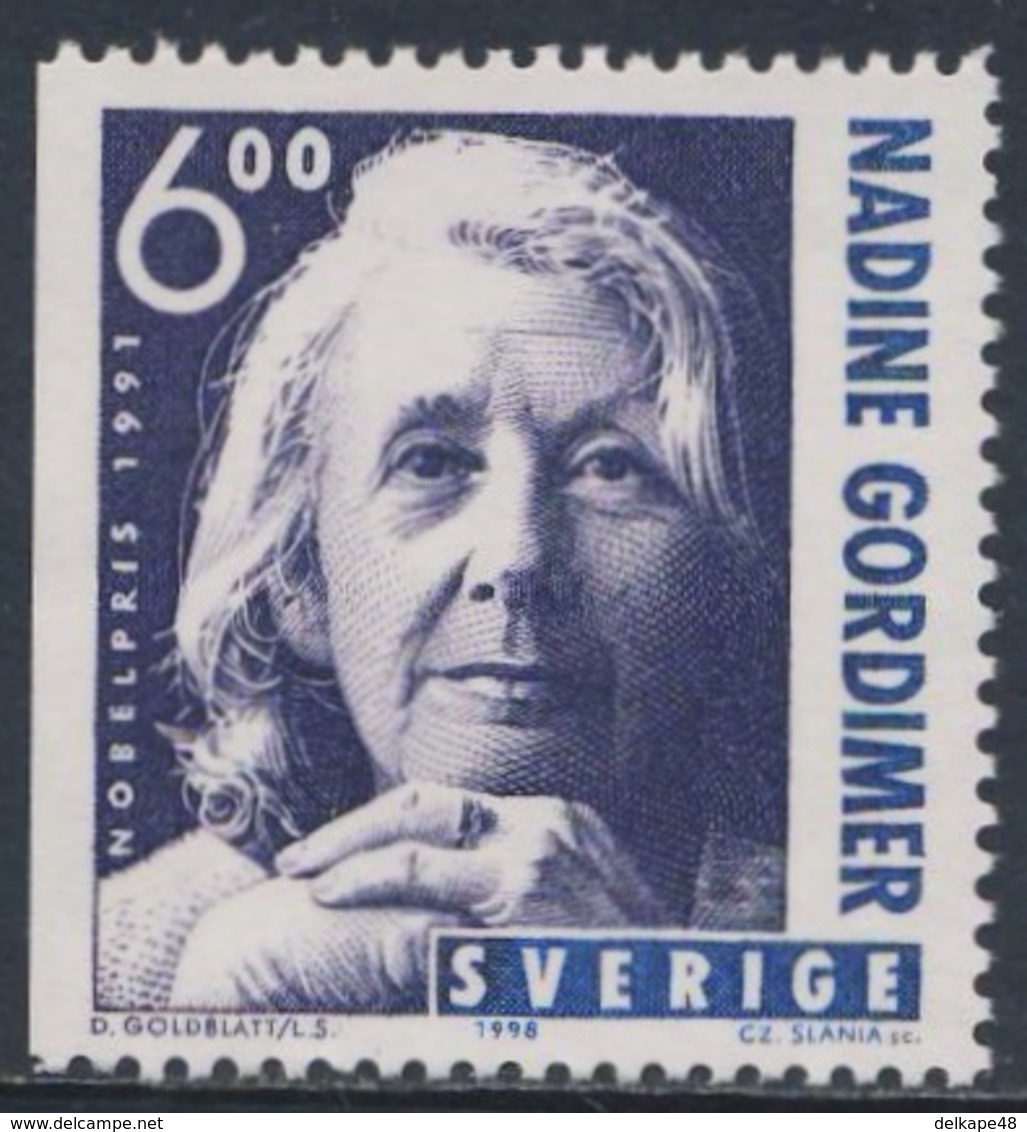 Sweden Sverige 1998 Mi 2082 SG 2003 ** Nadine Gordimer, South African Writer - Nobel Literature Prize 1991 - Nobelprijs