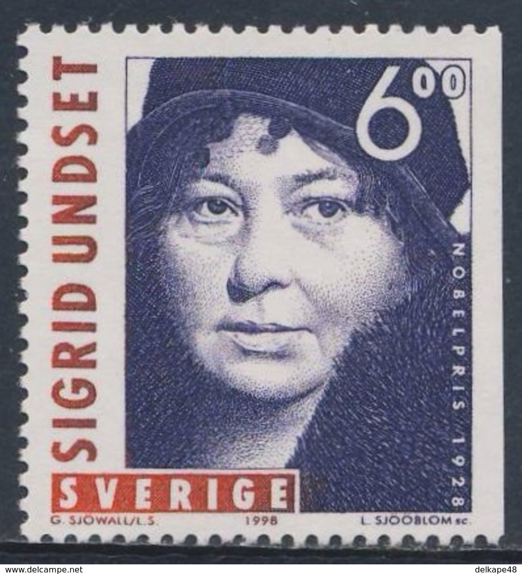 Sweden Sverige 1998 Mi 2083 SG 2004 ** Sigrid Undset (1882-1949) Norwegian Novelist - Nobel Prize Literature 1928 - Nobelprijs