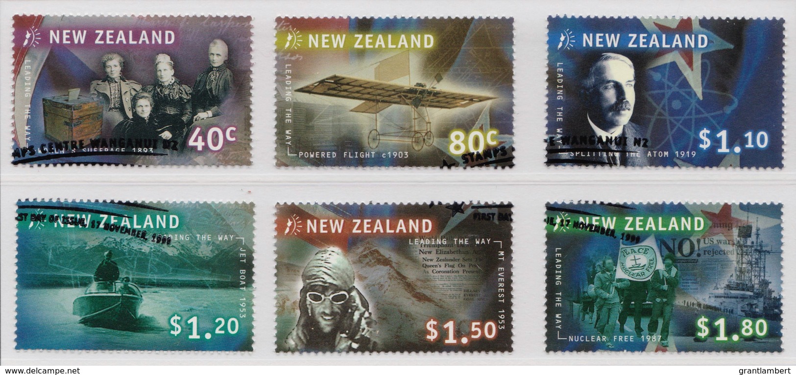 New Zealand 1999 Leading The Way - Millenium Part V Set Of 6 Used - Used Stamps