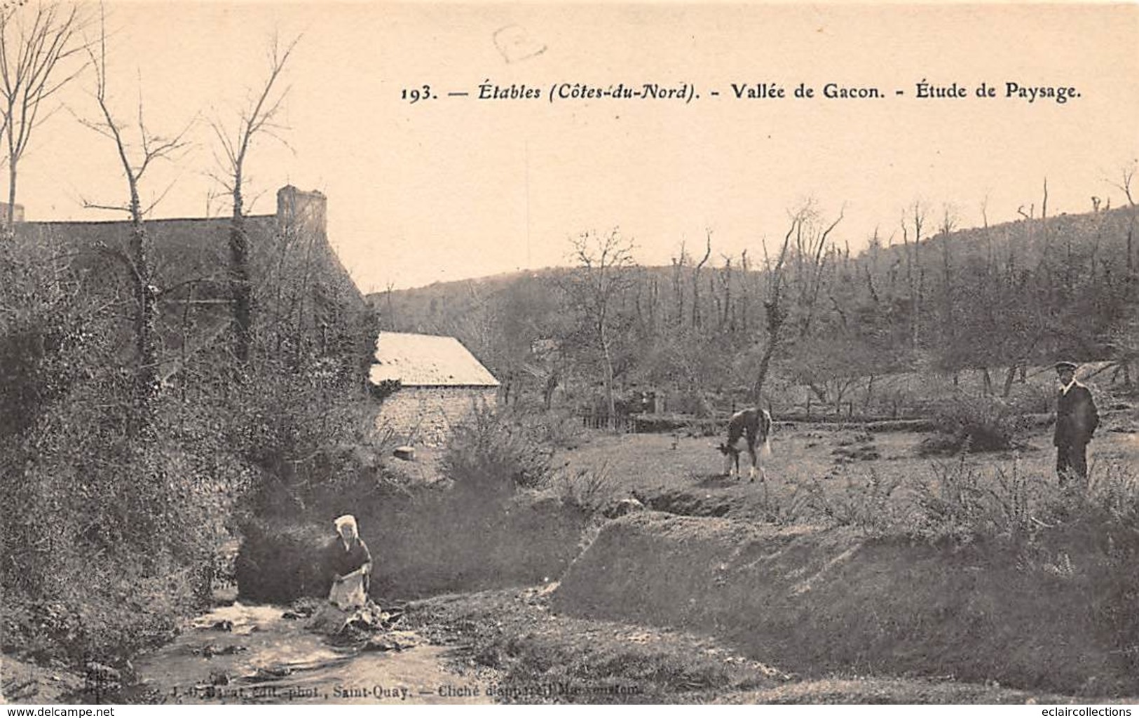 Etables Sur Mer         22      Vallée  De Gacon. Etude De Paysage          (voir Scan) - Etables-sur-Mer