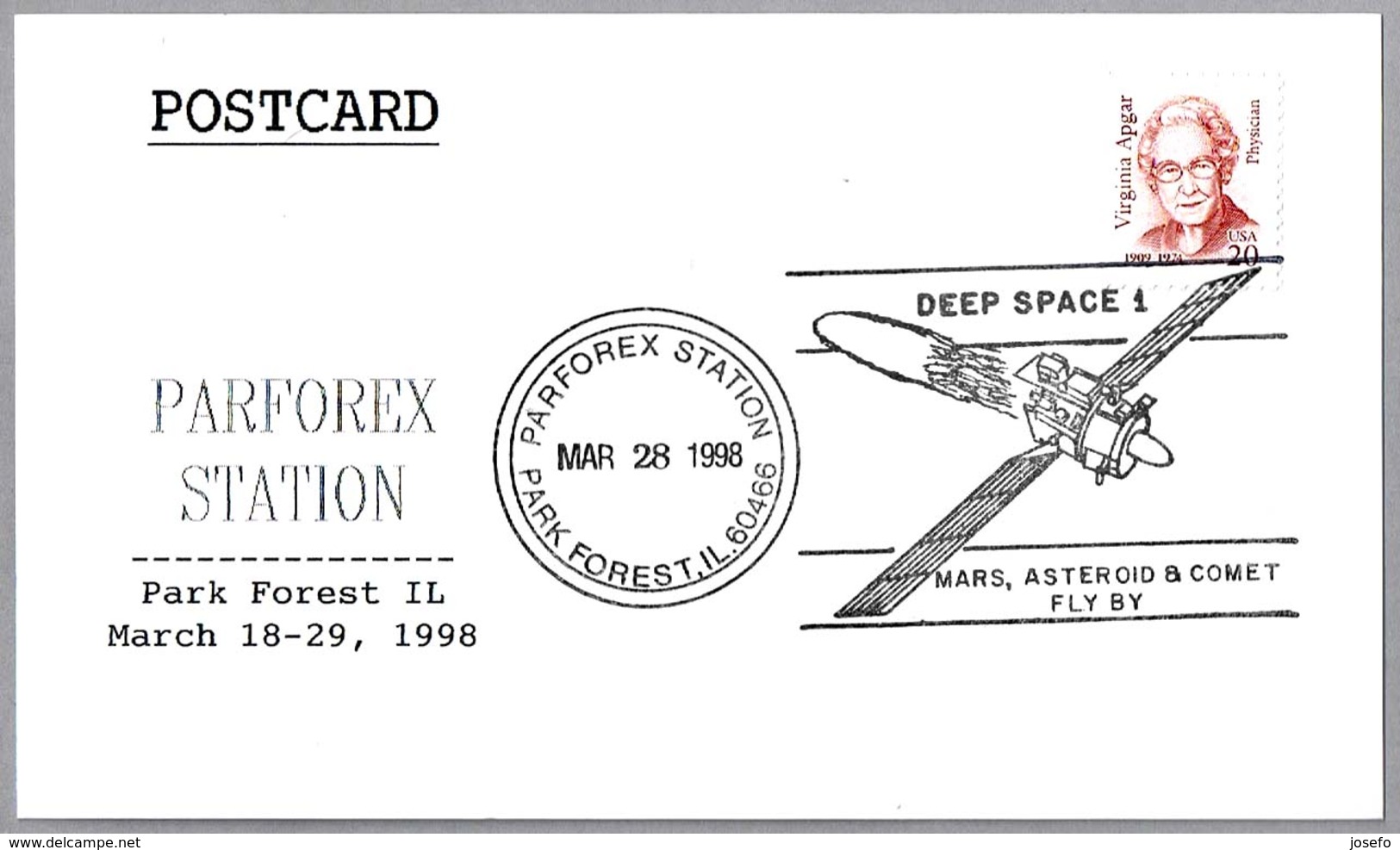 Sonda Espacial DEEP SPACE 1. Park Forest IL 1998 - Estados Unidos