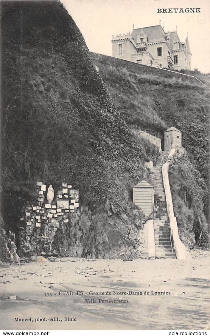 Etables Sur Mer         22     Grotte N.D De Lourdes. Villa Persévéranza            (voir Scan) - Etables-sur-Mer