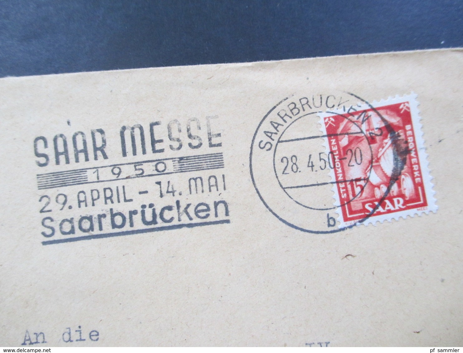 All. Besetzung Saargebiet 1947 - 55 Belege / Kartenposten mit 32 Stk. Firmenbriefe / Bedarf und Sonderstempel. MeF / EF