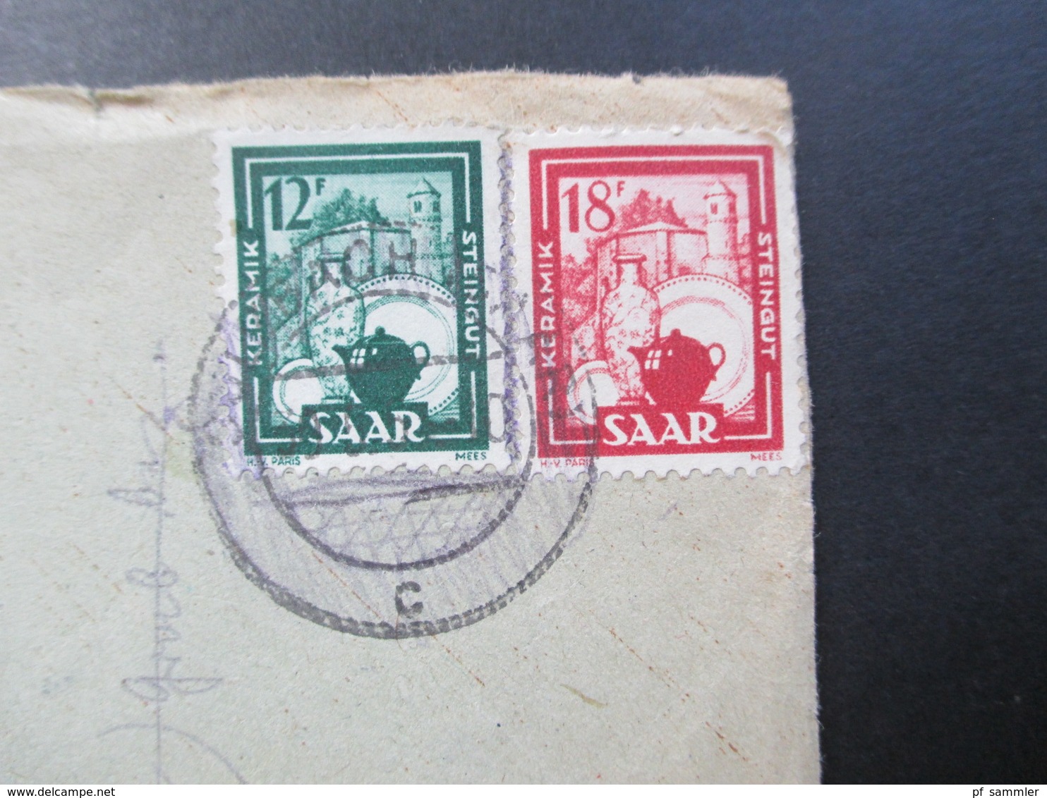 All. Besetzung Saargebiet 1947 - 55 Belege / Kartenposten mit 32 Stk. Firmenbriefe / Bedarf und Sonderstempel. MeF / EF