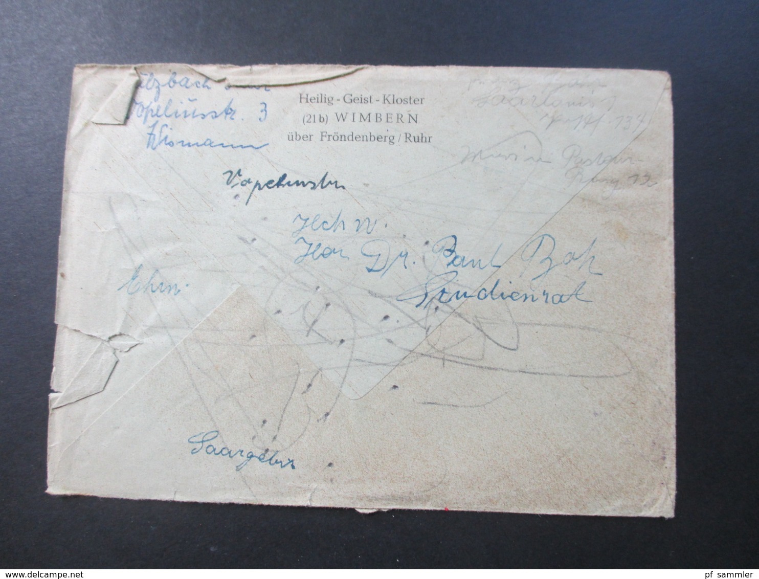 All. Besetzung Saargebiet 1947 - 55 Belege / Kartenposten mit 32 Stk. Firmenbriefe / Bedarf und Sonderstempel. MeF / EF