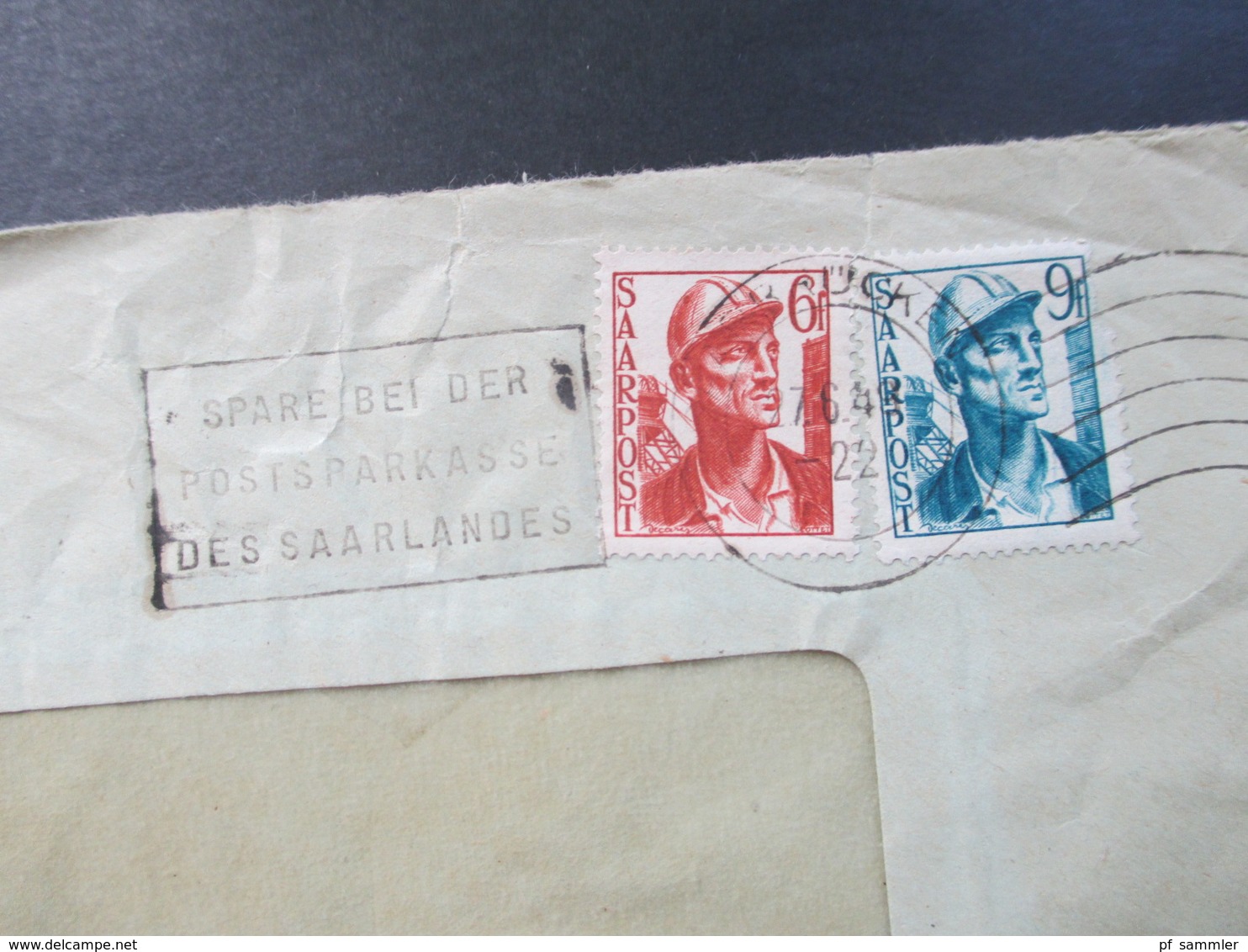 All. Besetzung Saargebiet 1947 - 55 Belege / Kartenposten mit 32 Stk. Firmenbriefe / Bedarf und Sonderstempel. MeF / EF