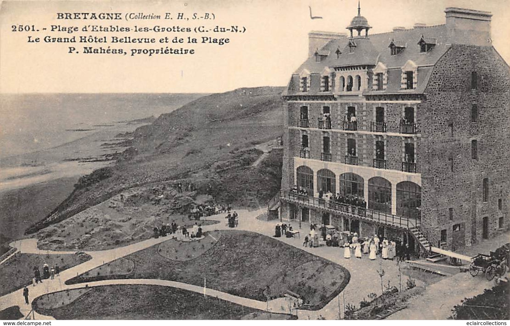 Etables Sur Mer         22     Le Grand Hôtel De Bellevue             (voir Scan) - Etables-sur-Mer