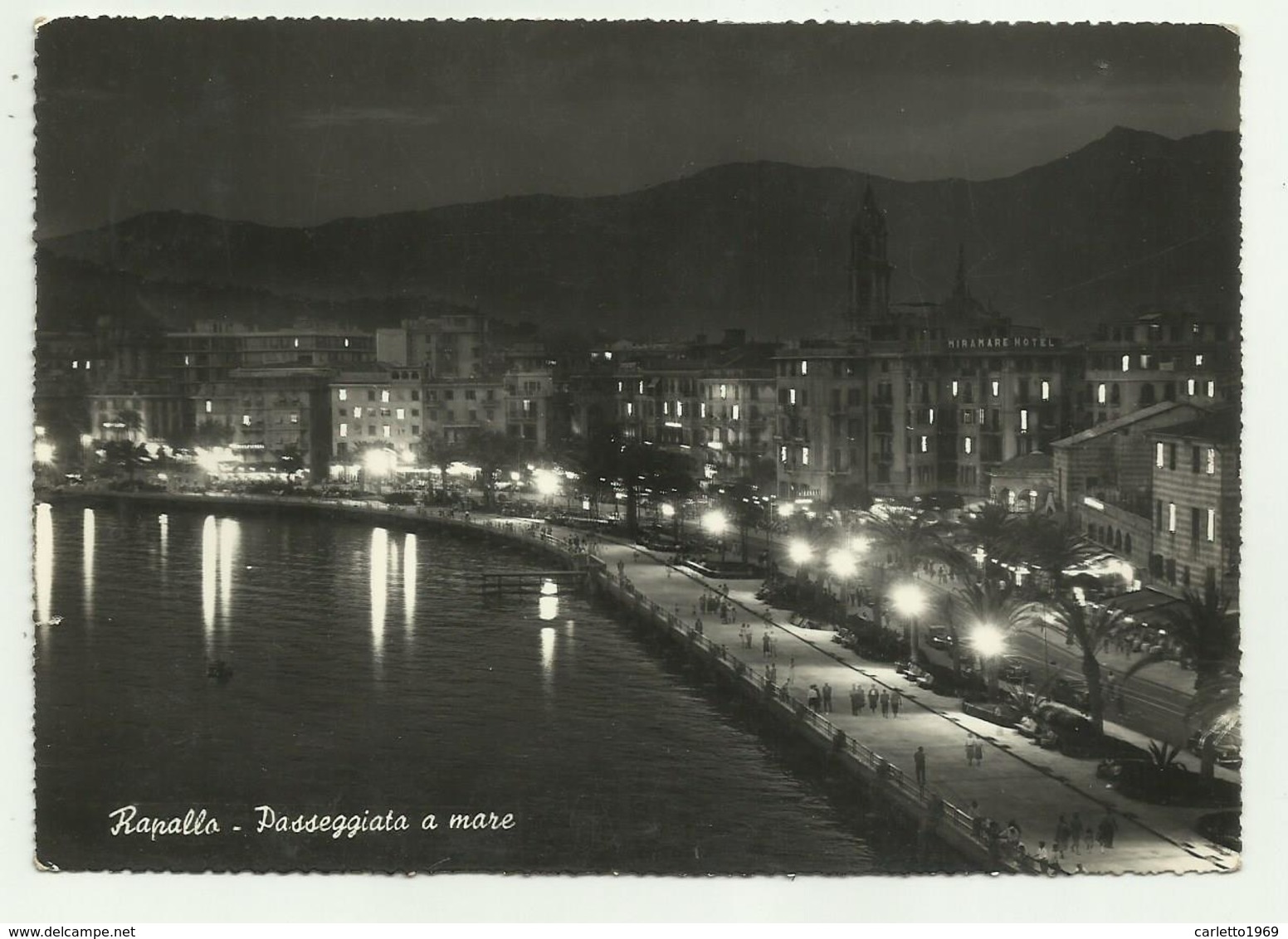 RAPALLO - PASSEGGIATA A MARE -   VIAGGIATA FG - Genova (Genua)