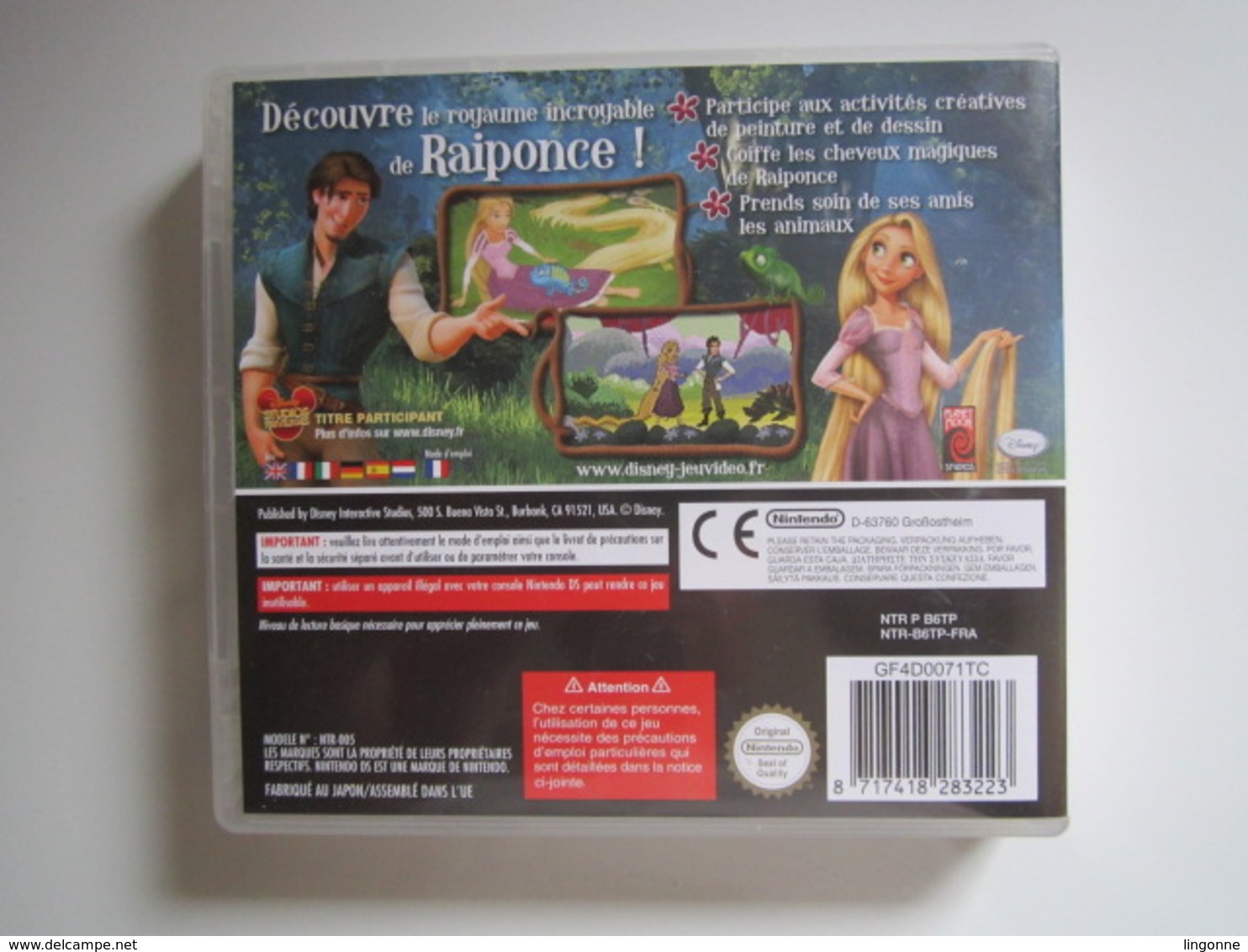 JEU NINTENDO DS DISNEY " RAIPONCE " - Nintendo DS