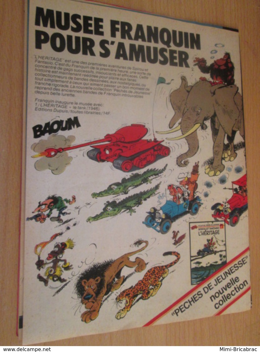 SPI2019 : PAGE Plastifiable Sur Demande REVUE SPIROU Année 1975 76 1 FRANQUIN PAGE ANNONCE SORTIE NOUVEL ALBUM - Franquin