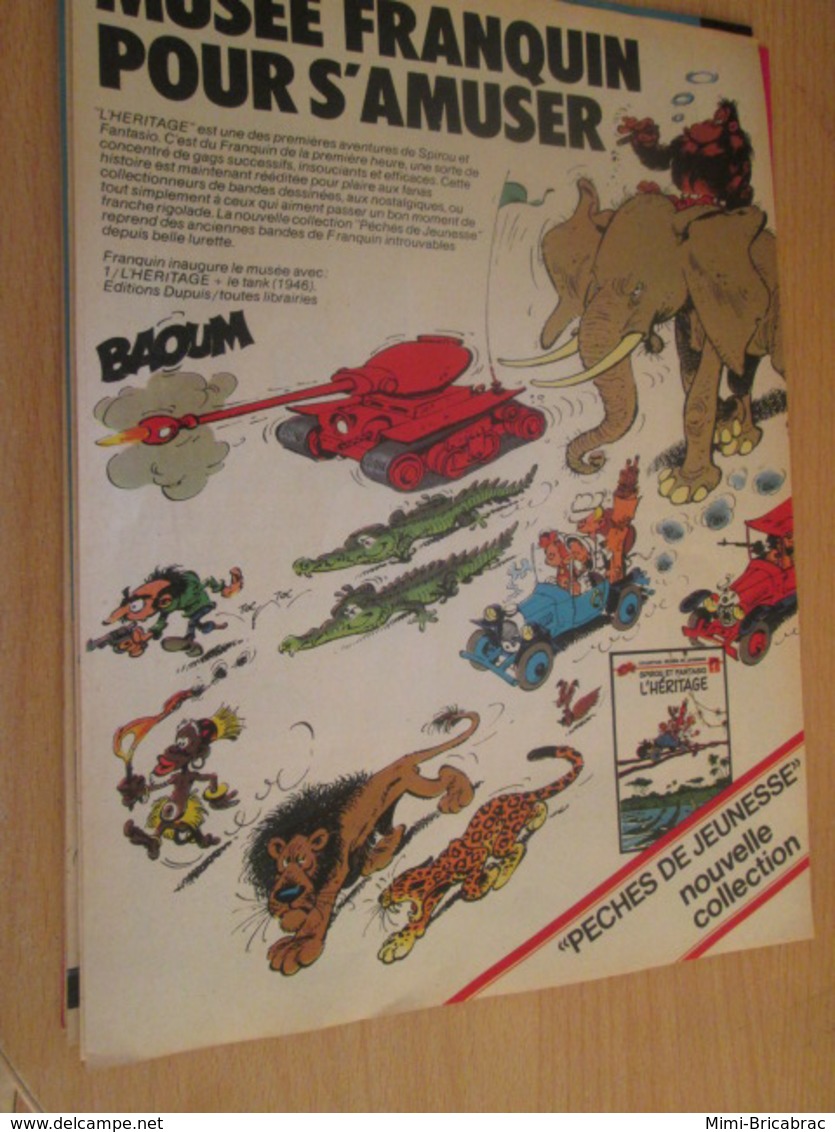 SPI2019 : PAGE Plastifiable Sur Demande REVUE SPIROU Année 1975 76 1 FRANQUIN PAGE ANNONCE SORTIE NOUVEL ALBUM - Franquin