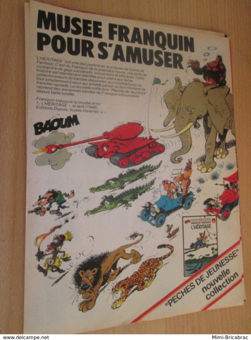 SPI2019 : PAGE Plastifiable Sur Demande REVUE SPIROU Année 1975 76 1 FRANQUIN PAGE ANNONCE SORTIE NOUVEL ALBUM - Franquin