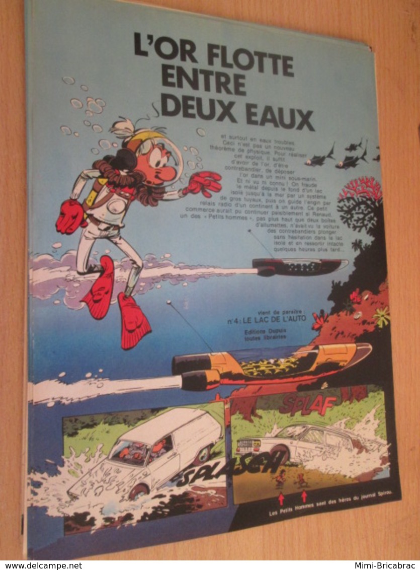 SPI2019 : PAGE Plastifiable Sur Demande REVUE SPIROU Année 1975 76 1 LES PETITS HOMMES  PAGE ANNONCE SORTIE NOUVEL ALBUM - Petits Hommes, Les