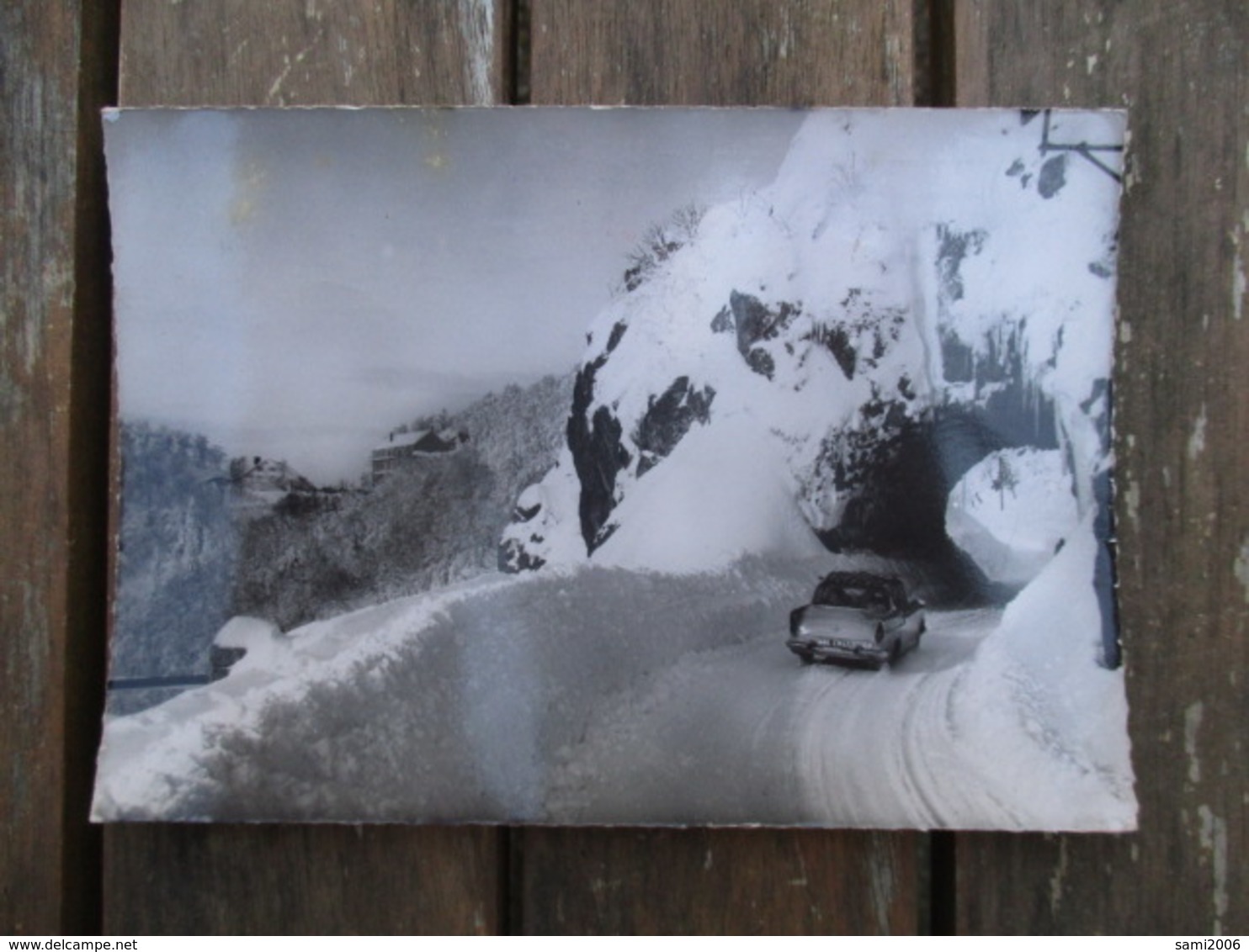 CPA 88 LES VOSGES TUNNEL ET COL DE LA SCHLUCHT VOITURE ANCIENNE NEIGE - Autres & Non Classés