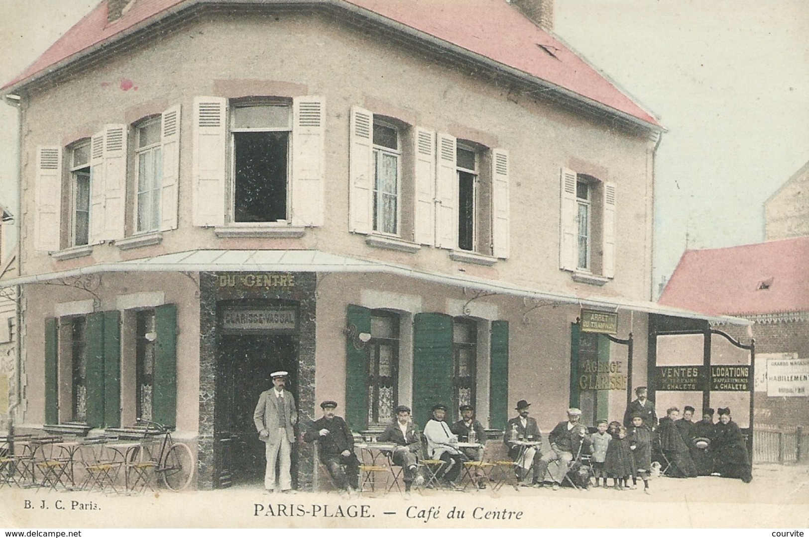 Le Touquet - Paris Plage - Café Du Centre ( Superbe Carte Précurseur Animée ) - Le Touquet