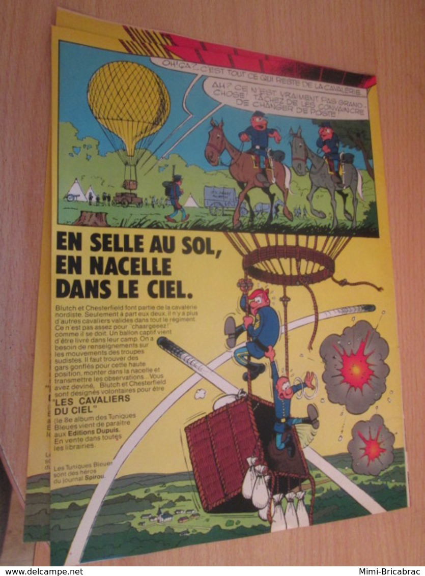 SPI2019 : PAGE Plastifiable Sur Demande REVUE SPIROU Années 75/76 : LES TUNIQUES BLEUES Annonce Nouvel Album - Tuniques Bleues, Les