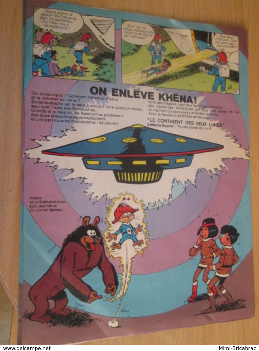 SPI2019 : PAGE Plastifiable Sur Demande REVUE SPIROU Années 75/76 : KHENA ET LE SCRAMEUSTACHE Annonce Nouvel Album - Tuniques Bleues, Les