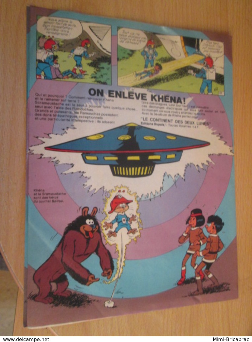 SPI2019 : PAGE Plastifiable Sur Demande REVUE SPIROU Années 75/76 : KHENA ET LE SCRAMEUSTACHE Annonce Nouvel Album - Tuniques Bleues, Les