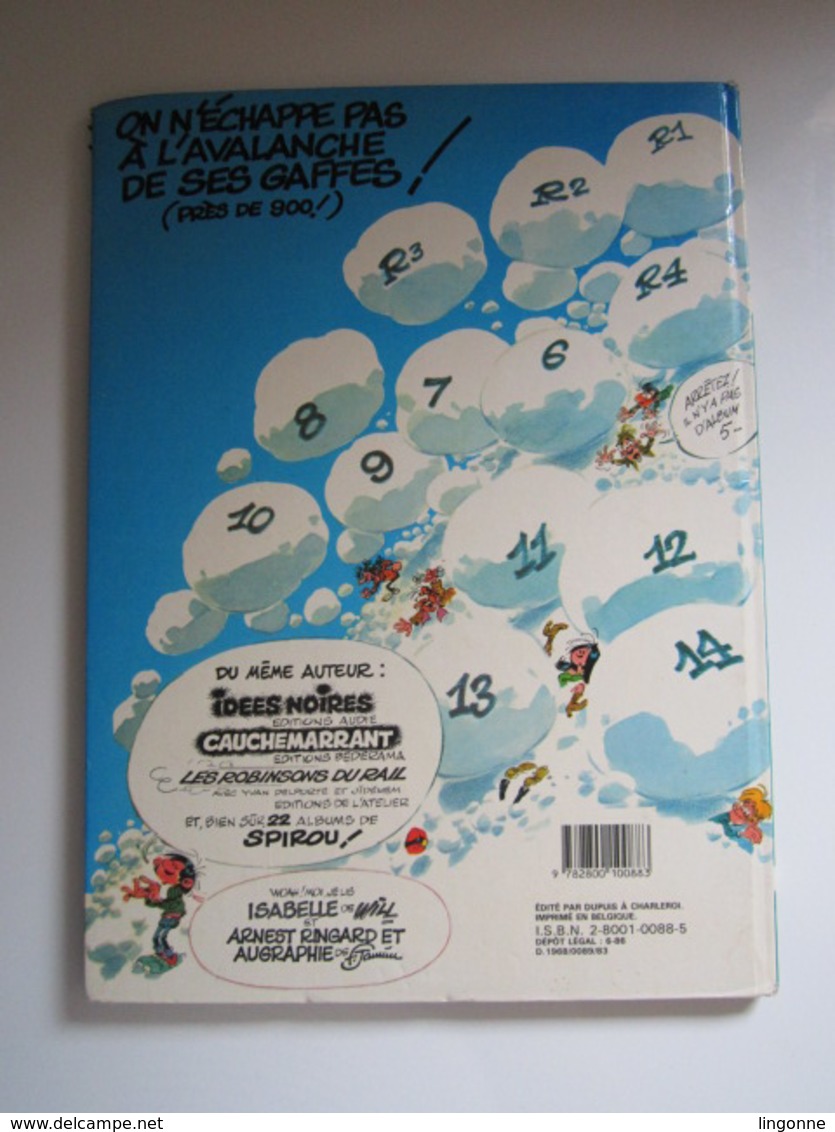 1977 Bande-dessinée BD Gaston N°6 Des Gaffes Et Des Dégâts - Autres & Non Classés