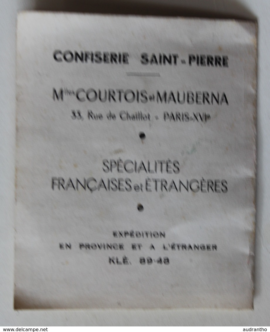 Calendrier 1955 Confiserie Saint Pierre Courtois Mauberna 33 Rue Chaillot Paris - Petit Format : 1941-60