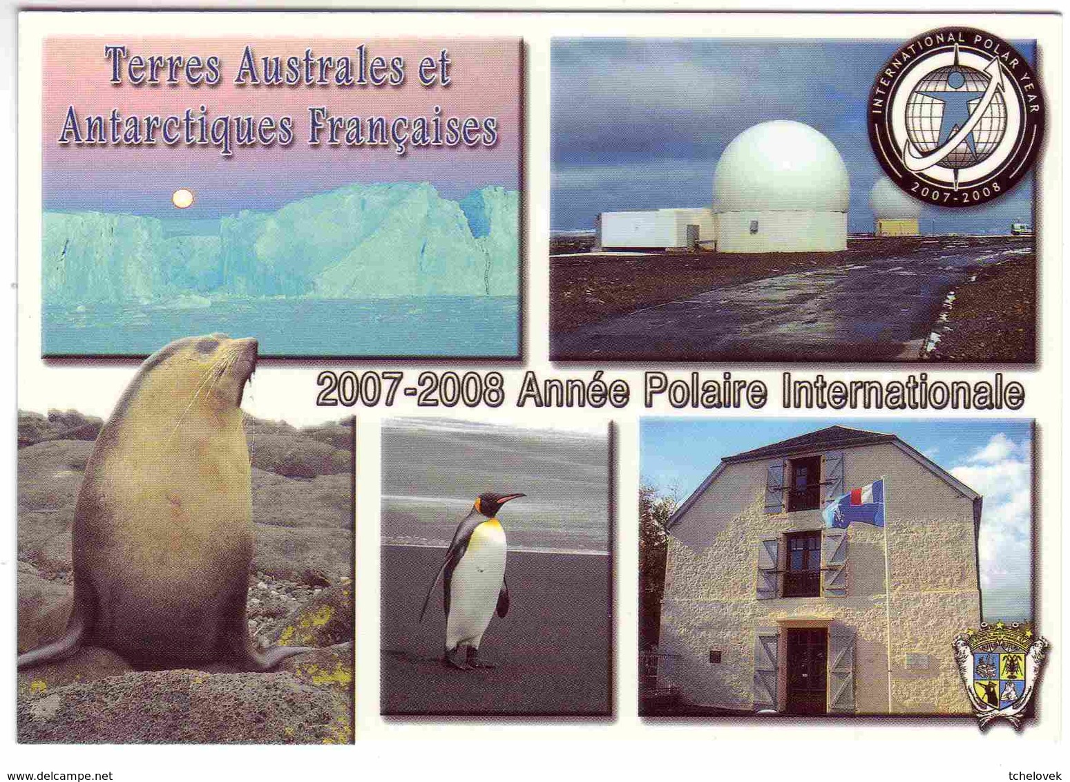 TAAF FSAT Ed Carlitex TS-TAAF-25 2007-2008 Année Polaire Internationale Batiment TAAF St Pierre De La Reunion - TAAF : Territorios Australes Franceses