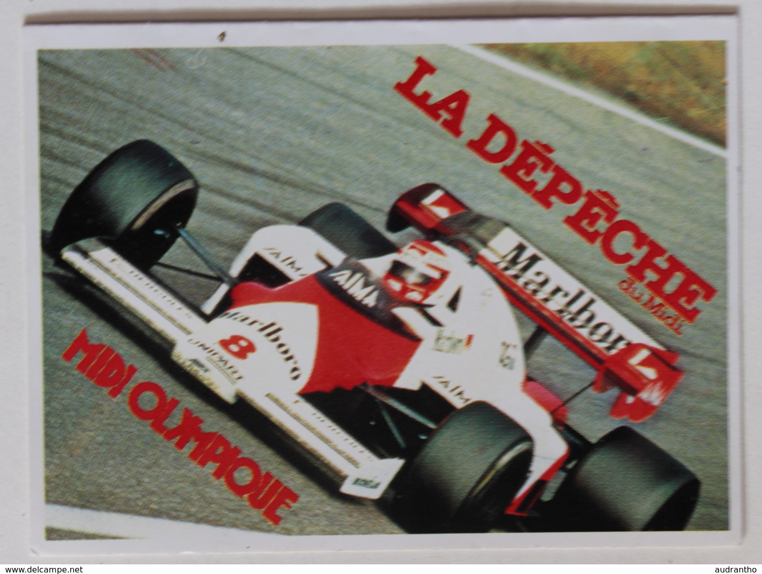 Calendrier Voiture 1985 Formule 1 F1 Mclaren Marlboro World Championship Dépêche Du Midi - Petit Format : 1981-90