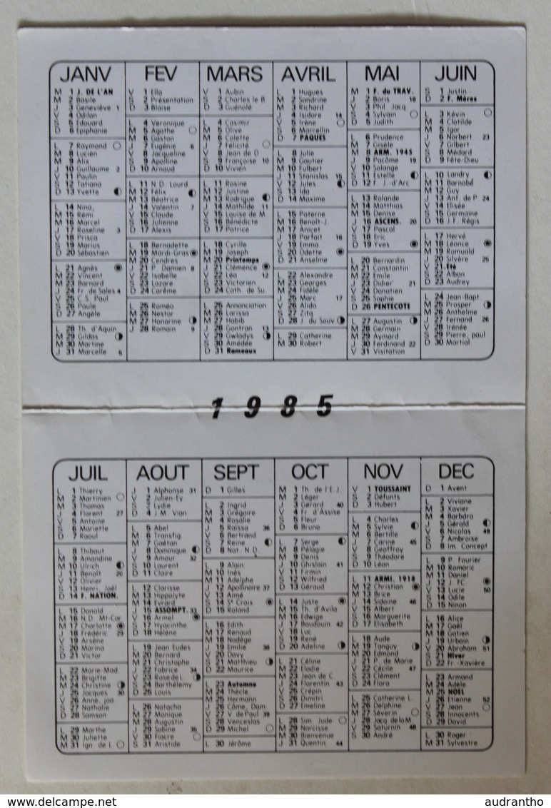 Calendrier Voiture 1985 Formule 1 F1 Mclaren Marlboro World Championship Dépêche Du Midi - Small : 1981-90