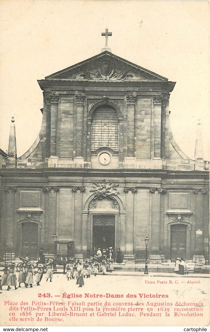 75 - VIEUX PARIS - Eglise ND Des Victoires - Lots, Séries, Collections