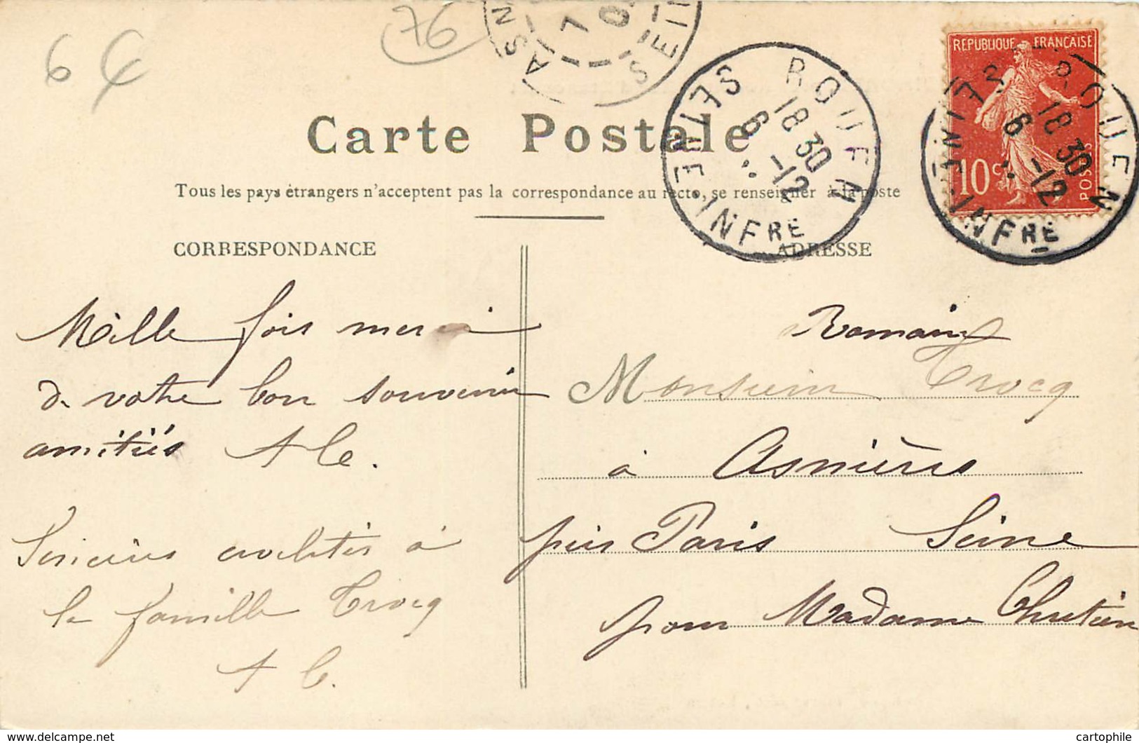 76 - BIHOREL - Rue D'Etancourt En 1908 - Bihorel