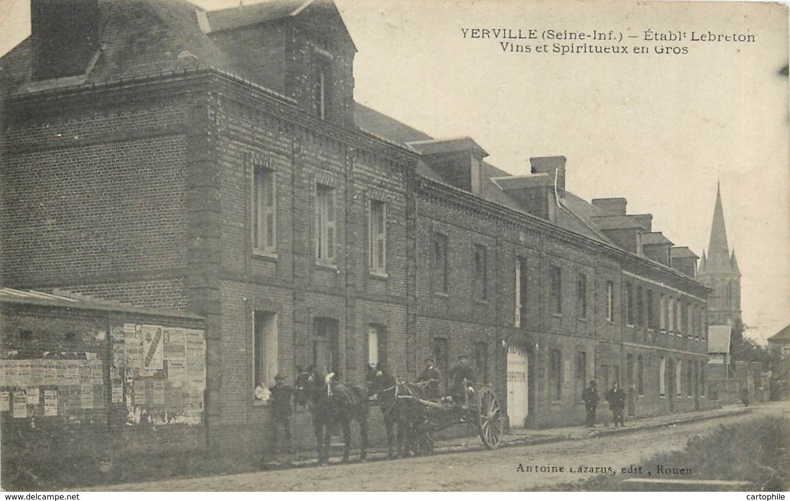76 - YERVILLE - Etablissements Lebreton - Vins Et Spiritueux En Gros - Yerville