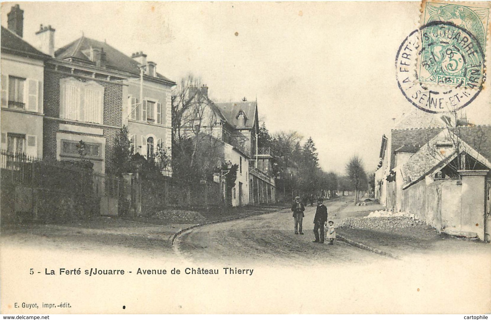 77 - LA FERTE SOUS JOUARRE - Avenue De Chateau Thierry En 1905 - La Ferte Sous Jouarre