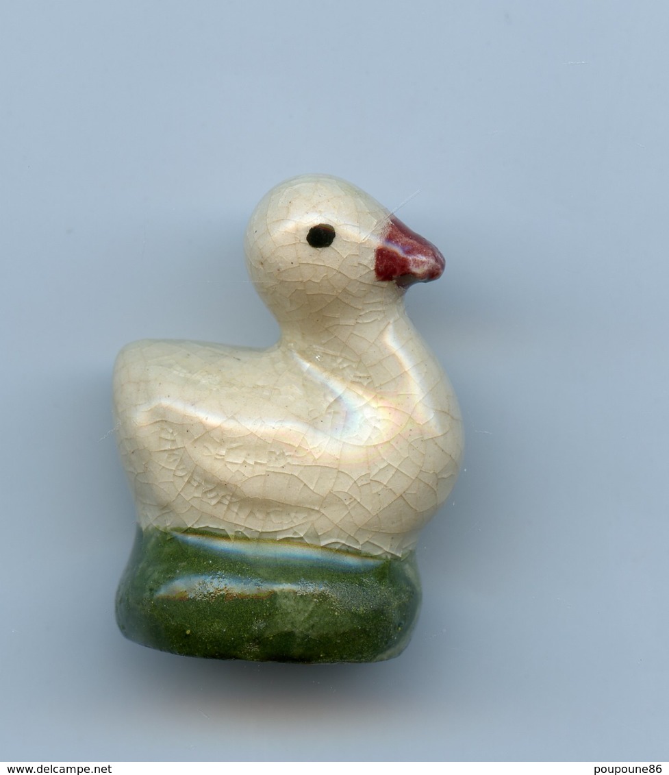 FEVE  - FEVES -  "ANIMAUX" - LE CANARD  - SOCLE VERT   - SERIE ? - Animales