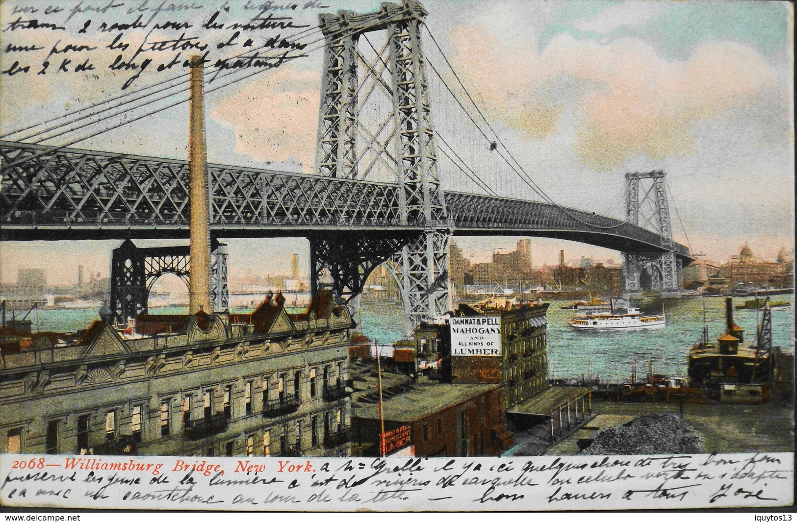 CPA. > Amérique > Etats-Unis > NY - New York > New York City > Le Pont De Williamsburg Daté 1906 - Puentes Y Túneles