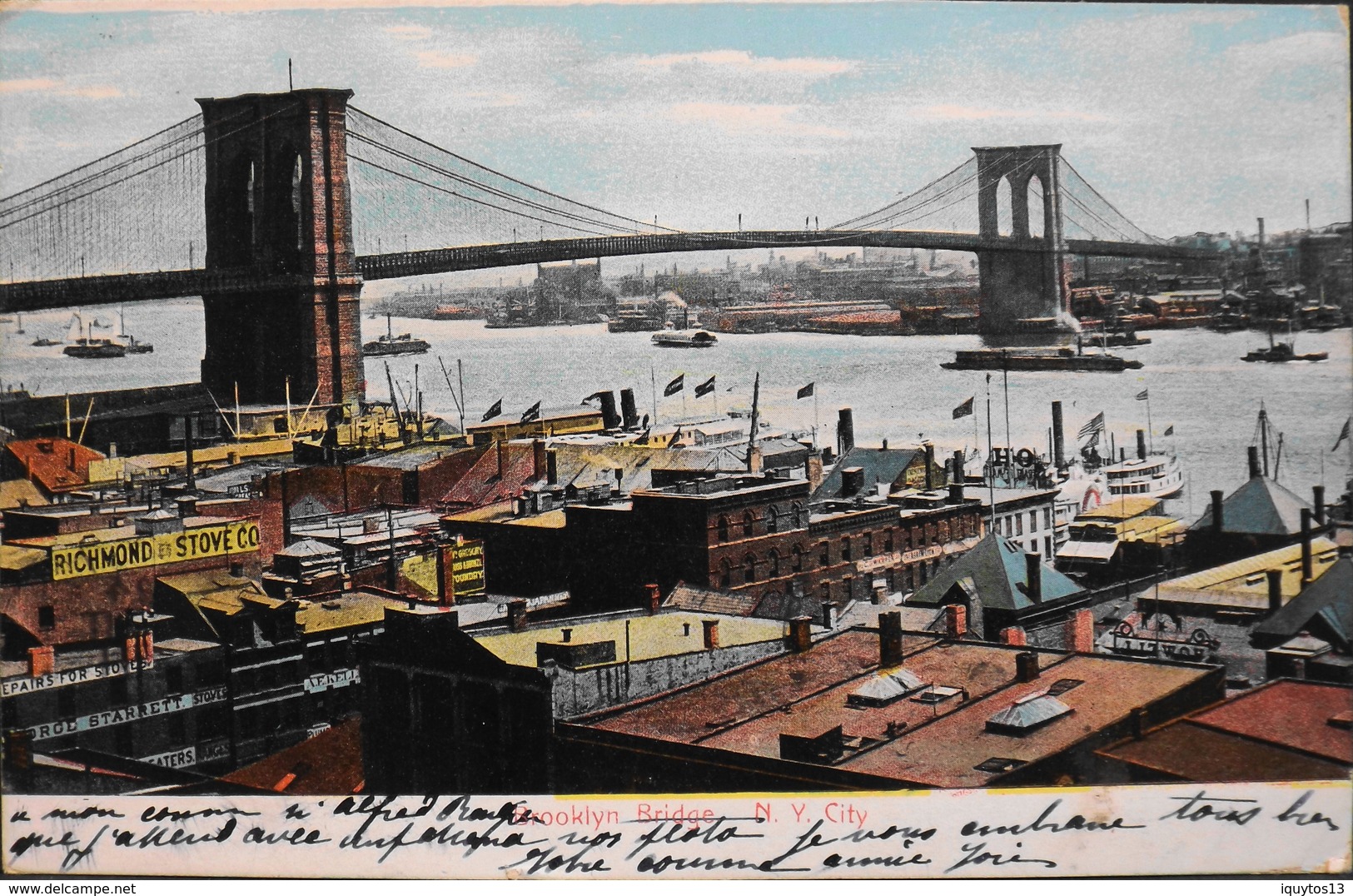 CPA. > Amérique > Etats-Unis > NY - New York > New York City > Le Pont De Brooklyn, Daté 1907 - TBE - Ponti E Gallerie