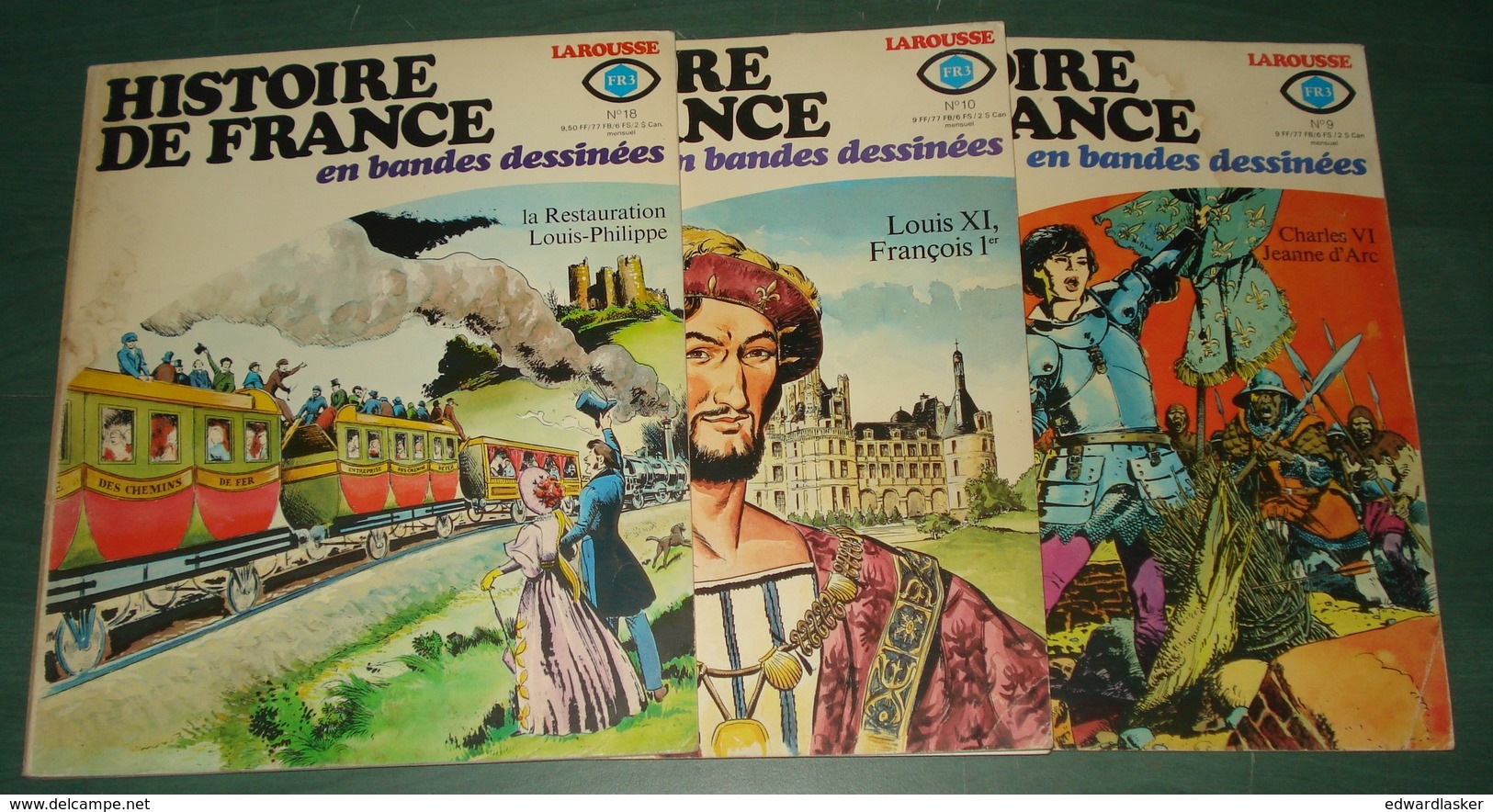 HISTOIRE DE FRANCE EN BD : Lot De 3 : Jeanne D'Arc, François 1er, Louis-Philippe Etc - Autres & Non Classés