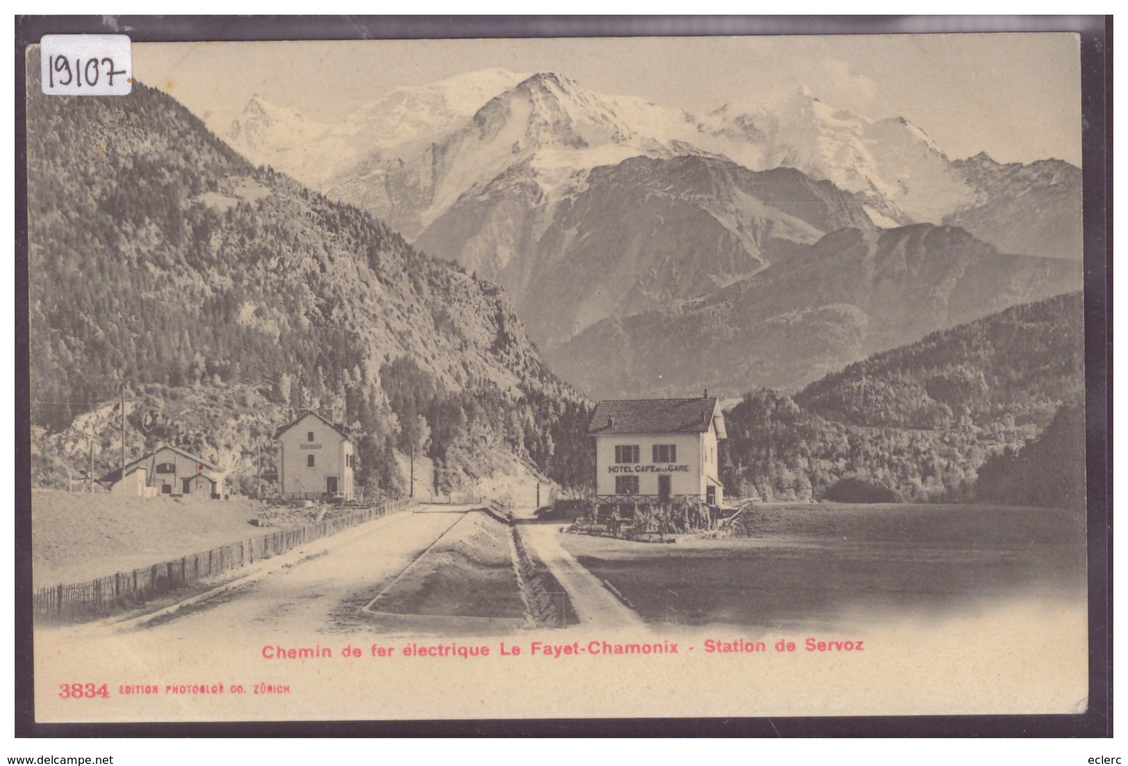 GARE DE SERVOZ - CHEMIN DE FER LE FAYET-CHAMONIX - TB - Autres & Non Classés