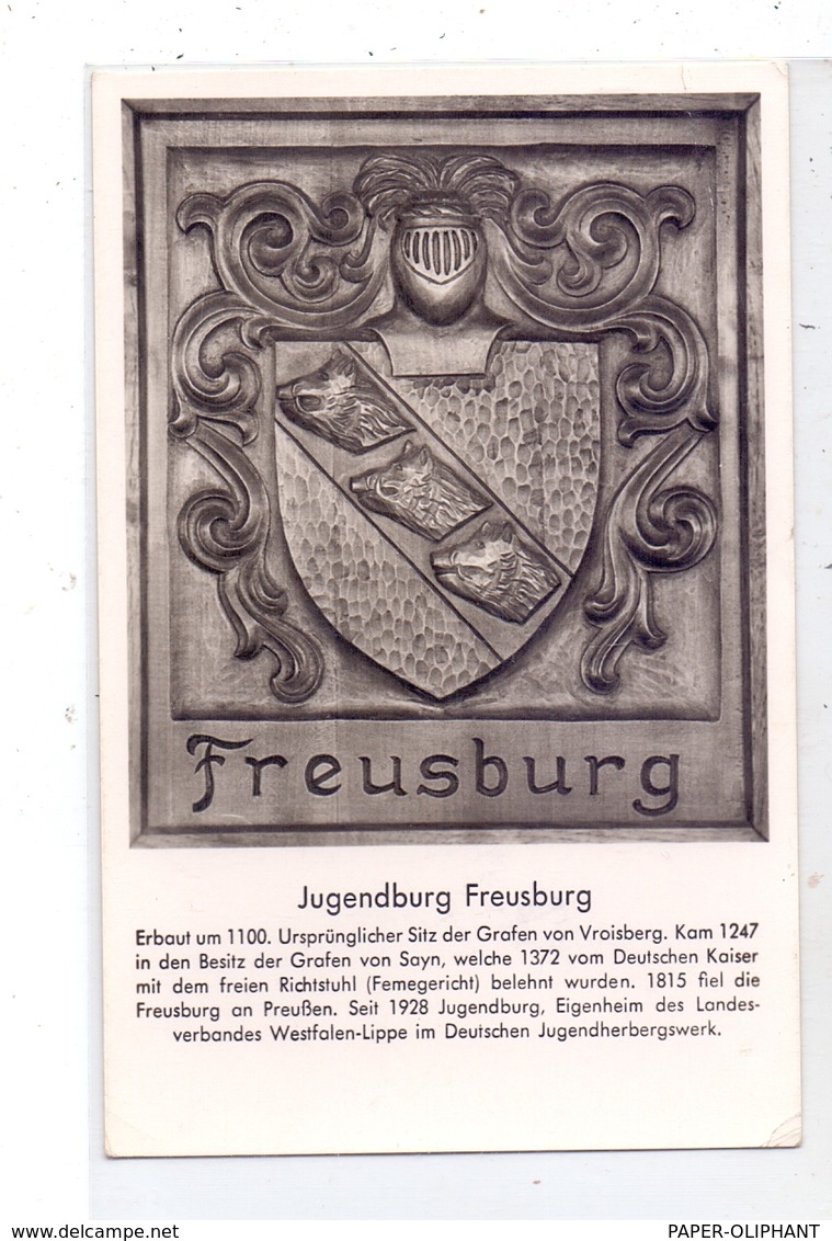 5242 KIRCHEN - FREUSBURG, Wappen, Jugendburg, - Kirchen